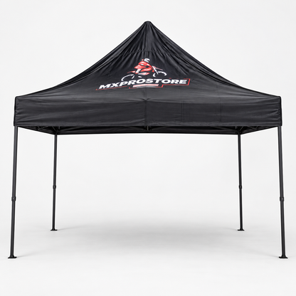 MXProStoreParts zwarte tent 300 × 300 zonder zijwanden – uitsluitend afhalen
