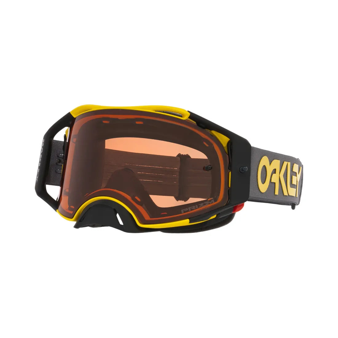 Oakley Airbrake MX Yellow / Prizm Bronze crossbril