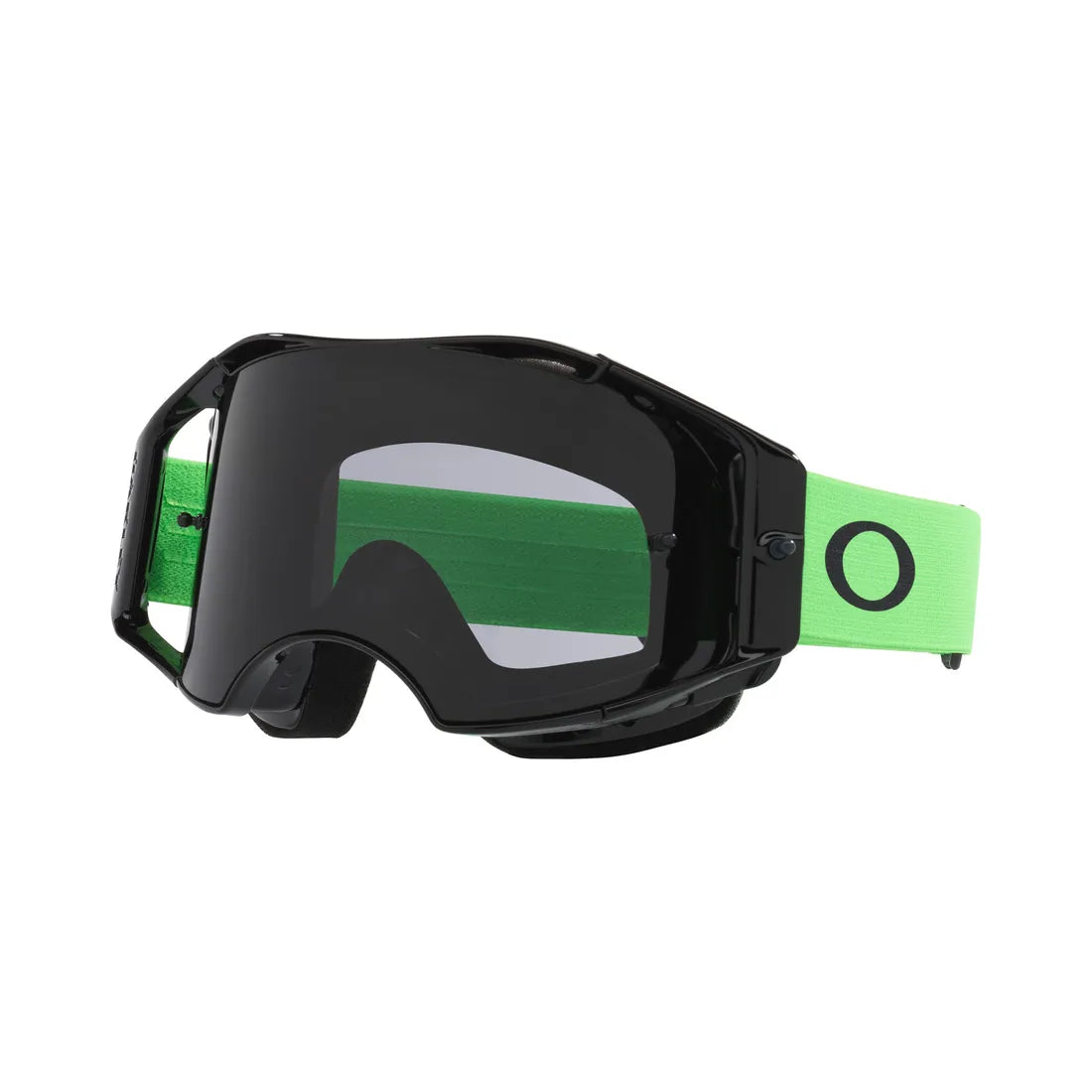 Oakley Airbrake Lite MX Moto Green met Dark Grey lens