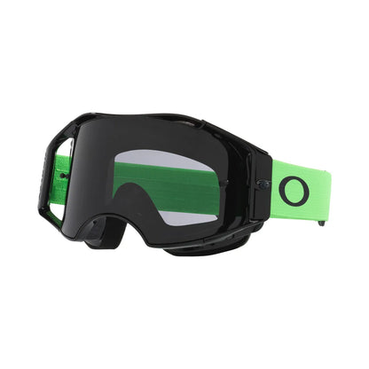 Oakley Airbrake Lite MX Moto Green met Dark Grey lens