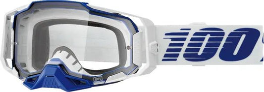 100% Armega crossbril blauw/donkerblauw/wit – heldere lens