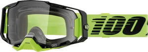 100% Armega crossbril fluor geel – heldere lens