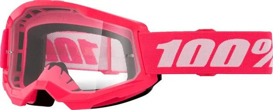 100% Strata 2 crossbril roze/wit – heldere lens