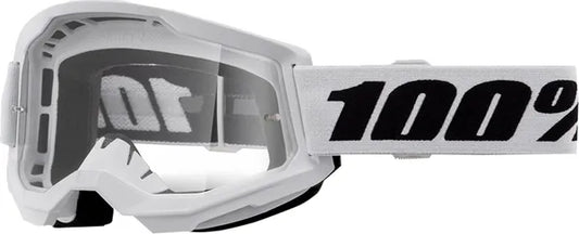 100% Strata 2 crossbril zwart/wit – heldere lens