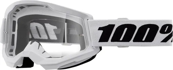 100% Strata 2 crossbril zwart/wit – heldere lens