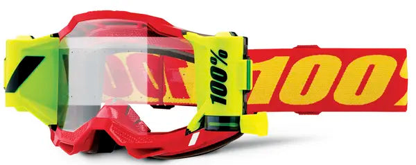 100% Accuri 2 ForeCast crossbril rood/geel/fluor geel – heldere lens