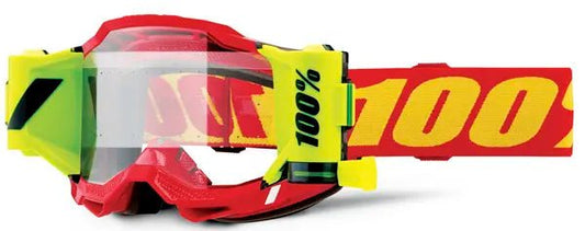 100% Accuri 2 ForeCast crossbril rood/geel/fluor geel – heldere lens