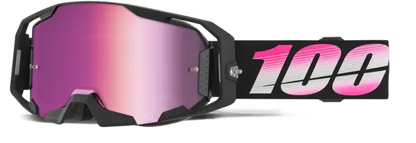 100% ARmatic crossbril zwart/roze/wit – roze spiegellens