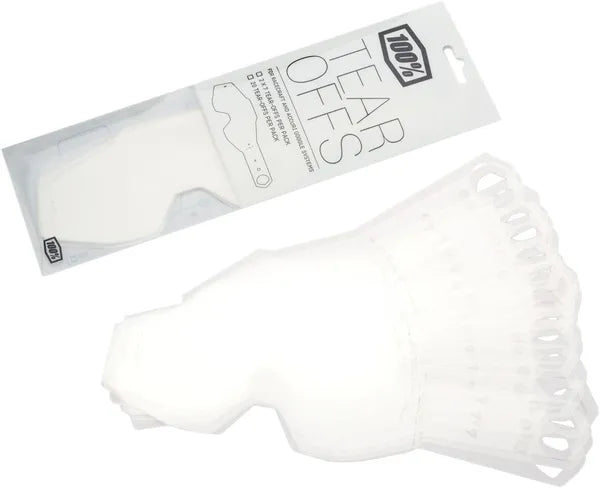100% Accuri/Racecraft/Strata gelamineerde tear-offs – 50 stuks