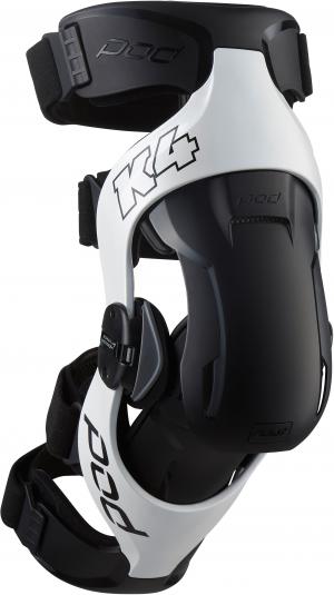 POD K4 2.0 Kniebrace Wit/Zwart Rechts - MxProStoreParts