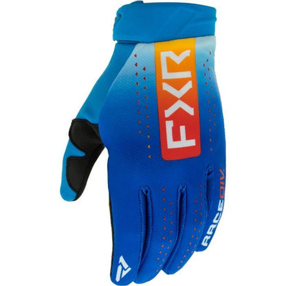FXR Reflex MX Kinderhandschoen – Blue/Tangerine (Youth S) - MxProStoreParts