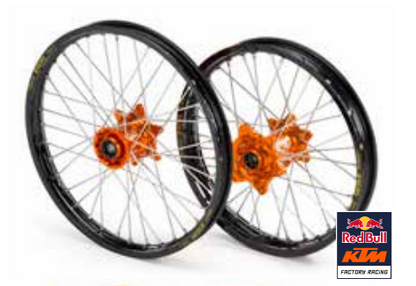 Elite Achterwiel compleet Zwarte Excel Signature velg + Kite Oranje naaf 19-2.15 alle KTM SX/SX-F 2013-2022 ( KTM Factory Racing Replica )