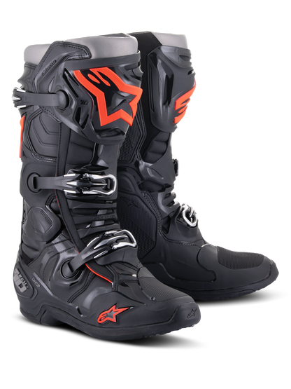 Alpinestars Tech 10 Crosslaarzen – Zwart / Fluo Rood – foto 2