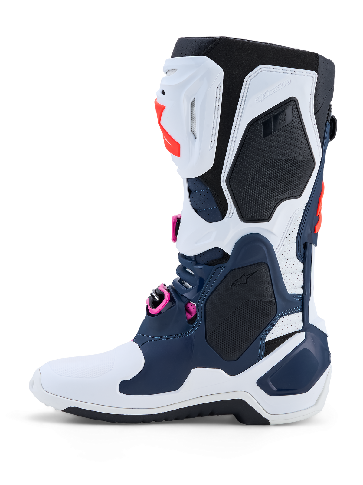 Alpinestars Tech 10 Supervented Crosslaarzen – Donkerblauw / Wit / Zwart / Fuchsia – foto 3
