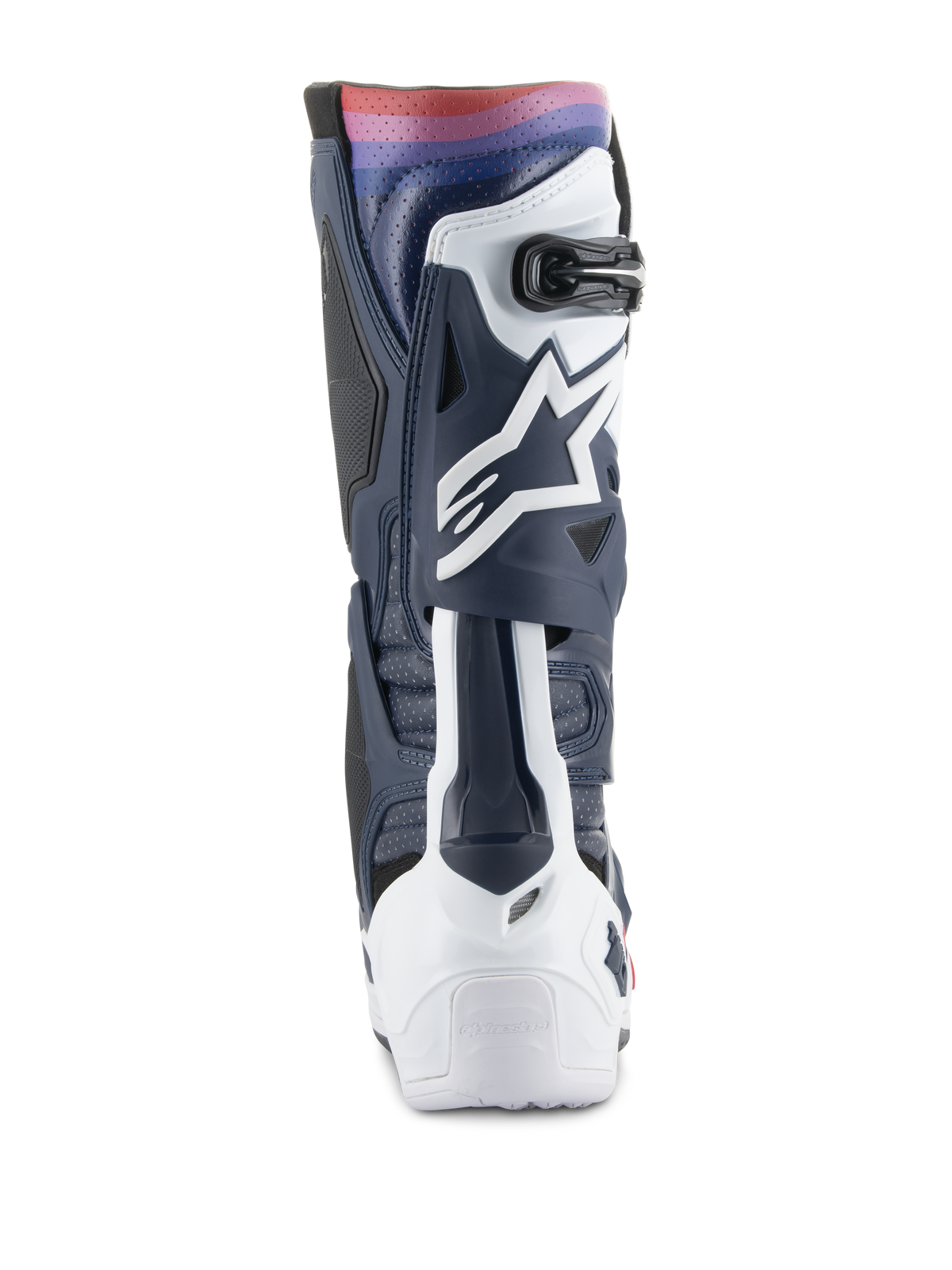 Alpinestars Tech 10 Supervented Crosslaarzen – Marineblauw / Wit / Rainbow – foto 3