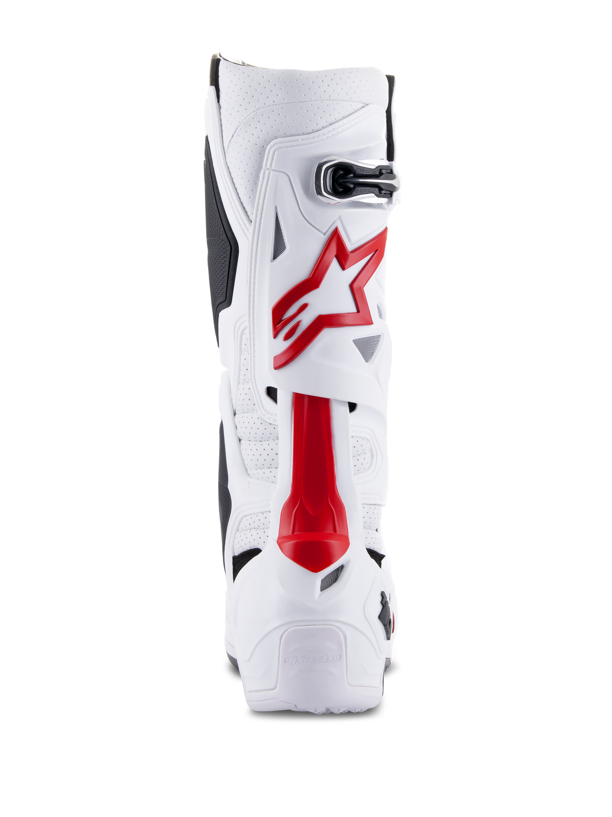 Alpinestars Tech 10 Supervented Crosslaarzen – Wit / Helderrood – foto 3