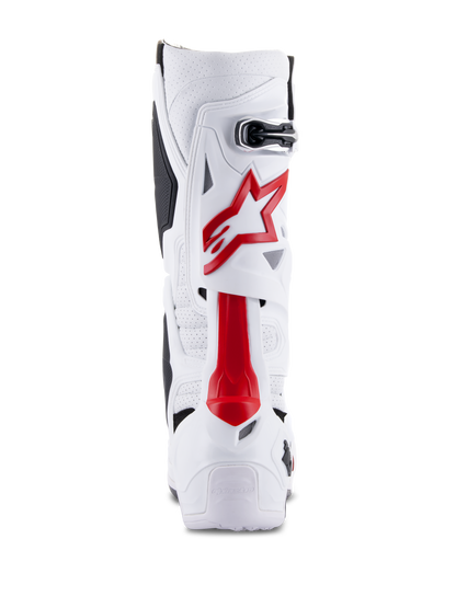 Alpinestars Tech 10 Supervented Crosslaarzen – Wit / Helderrood – foto 3