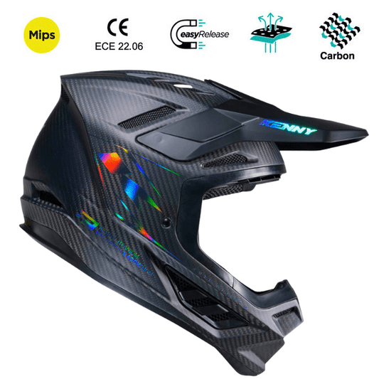Double D Designs Alfombrilla de Casco de Titanio y Carbono Holográfica