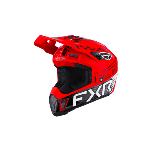 FXR Clutch Race Div MX Helm 26 Rood - MxProStoreParts