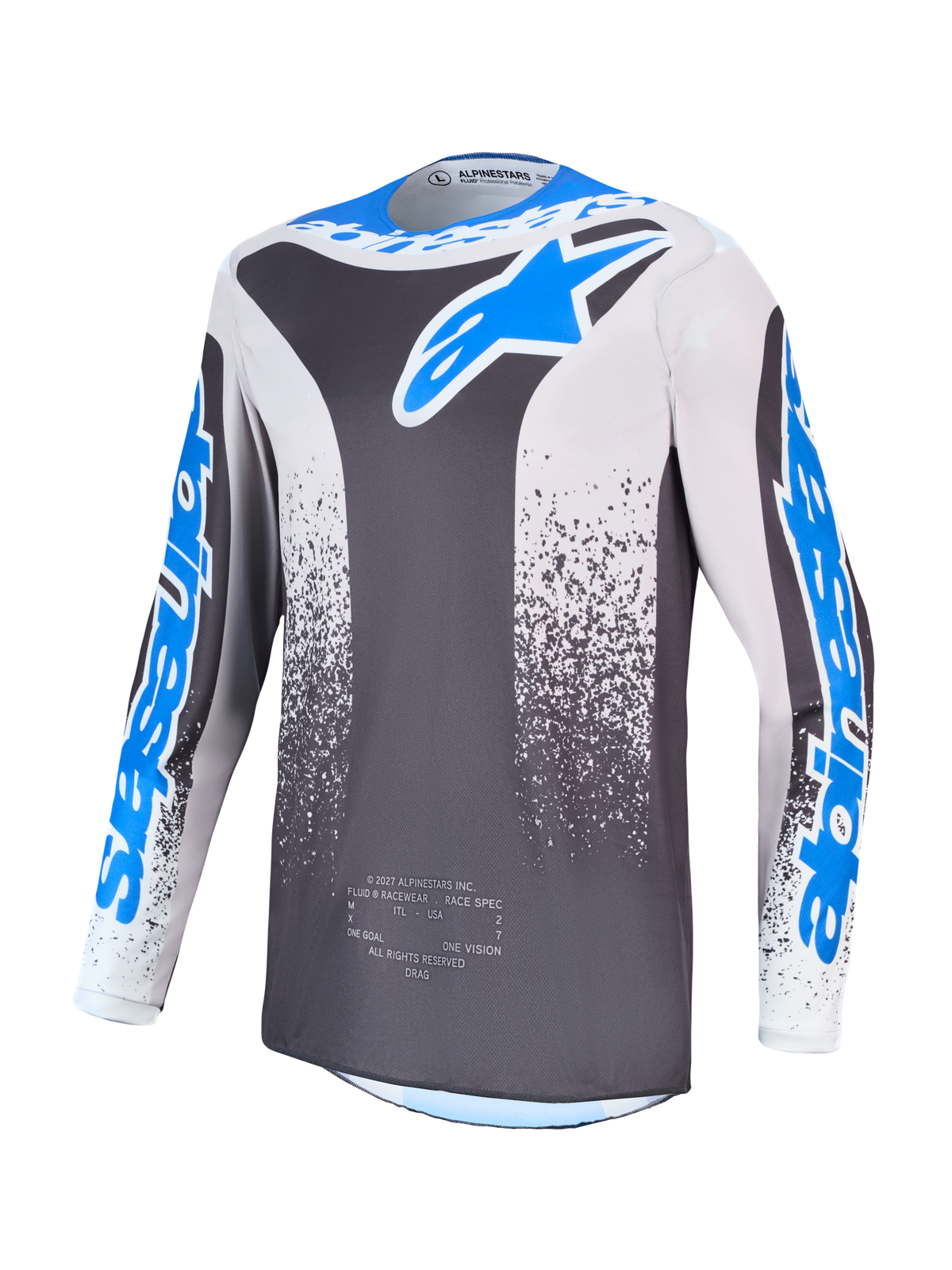 Alpinestars Fluid Drag Jersey 2027 – Graystone Licht Lilac Ucla Blauw