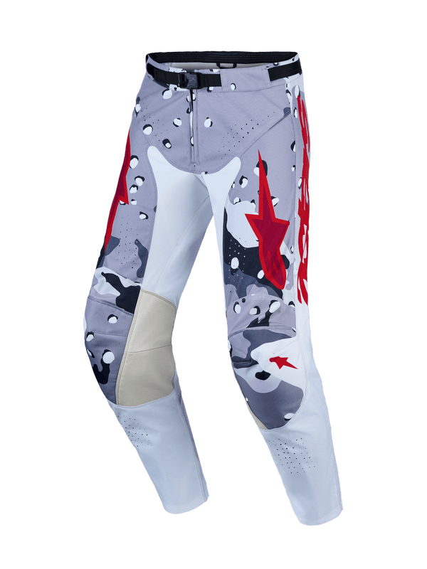 Alpinestars Racer Air Lone Pants 2027 – Grey Camo White Fire Red