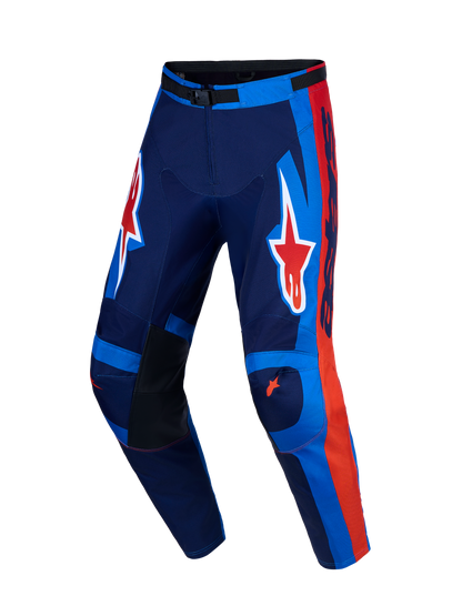 Alpinestars Racer Hunt Broek 2027 – Strong Blauw Diep Blauw Vuur Rood