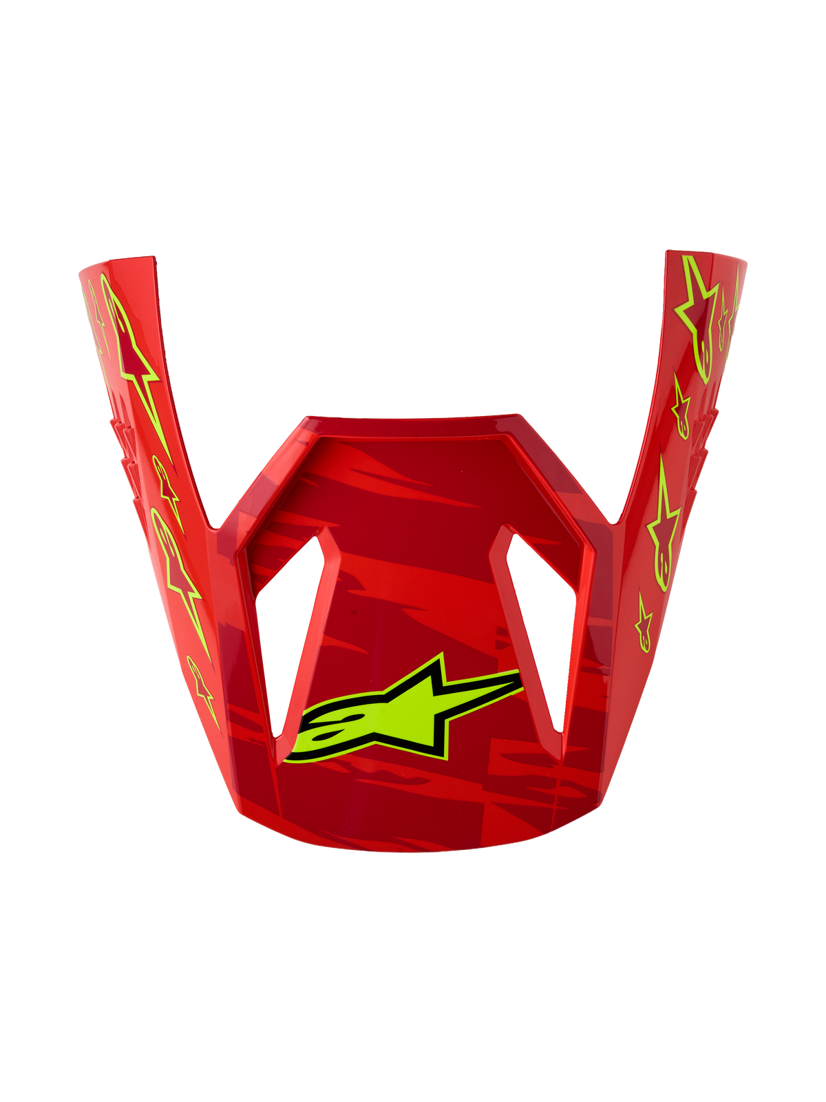 Alpinestars S-M3 Falcon Vizier ECE06 – Rood Fluo Wit Blauw Geel Fluo Glans