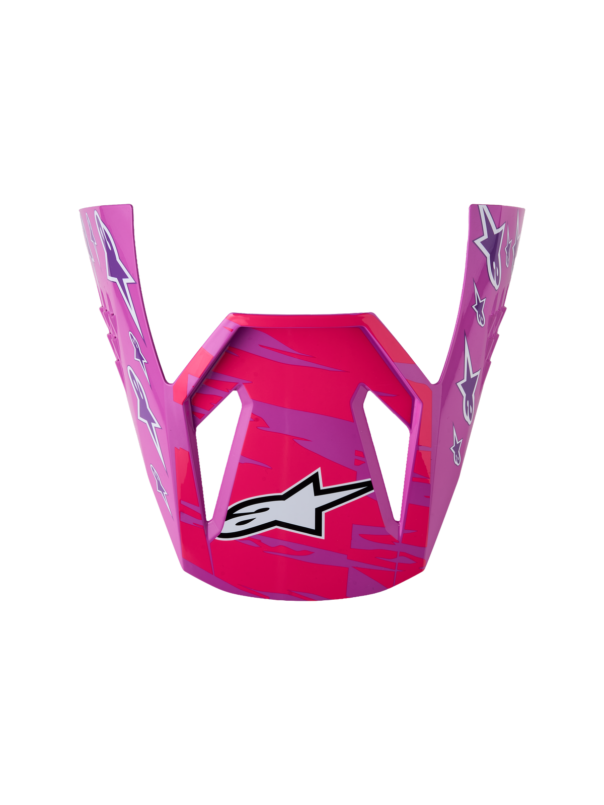 Alpinestars Jeugd SM3 Falcon Vizier – Paars Wit Zwart Roze Fluo Glans