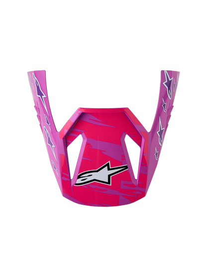 Alpinestars Jeugd SM3 Falcon Vizier – Paars Wit Zwart Roze Fluo Glans