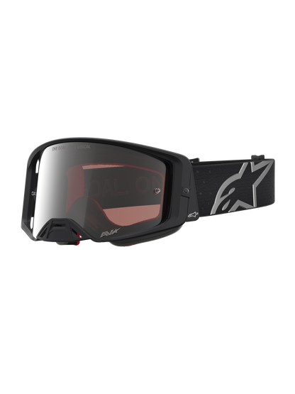 Alpinestars Supertech Vesta Crossbril – Zwart Mat Zilver Spiegel Zilver