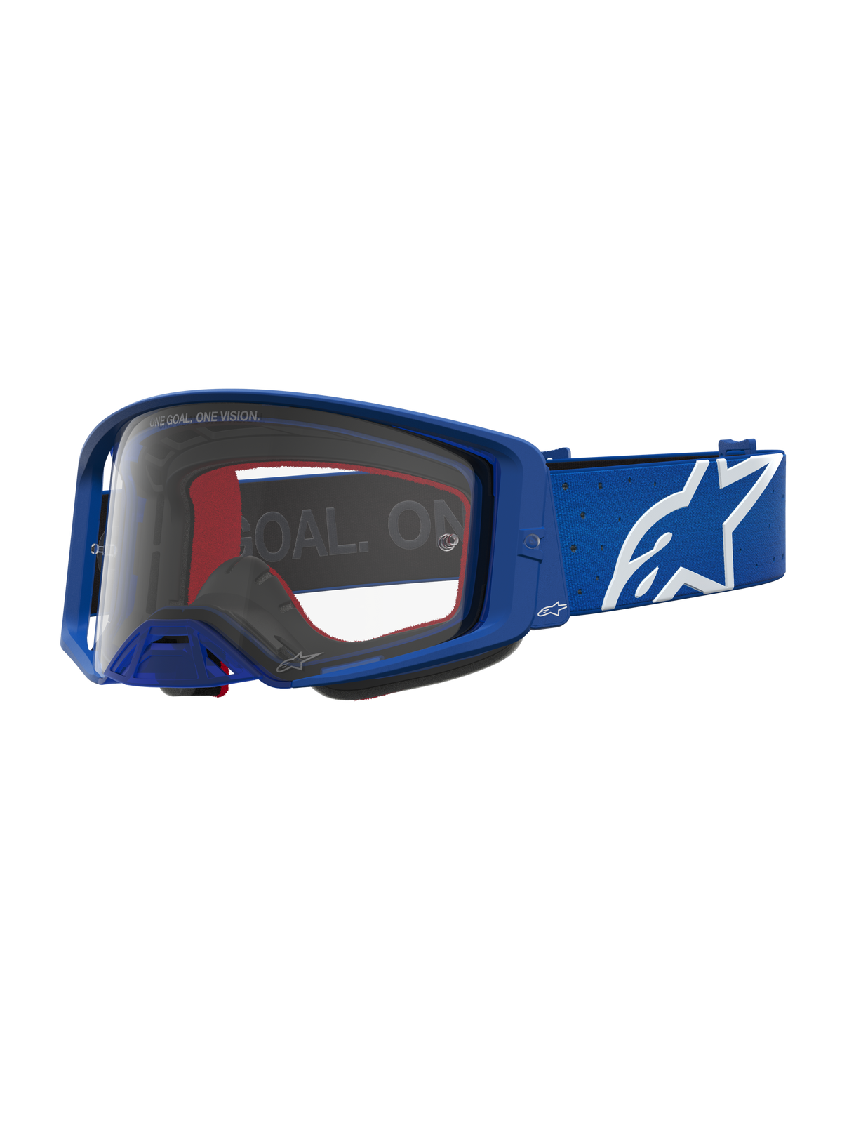 Alpinestars Supertech Vesta Crossbril – Blauw Wit Helder