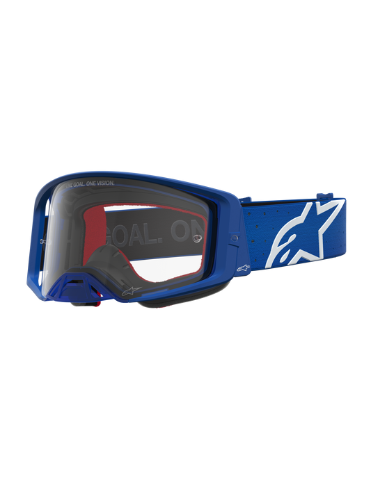 Alpinestars Supertech Vesta Crossbril – Blauw Wit Helder