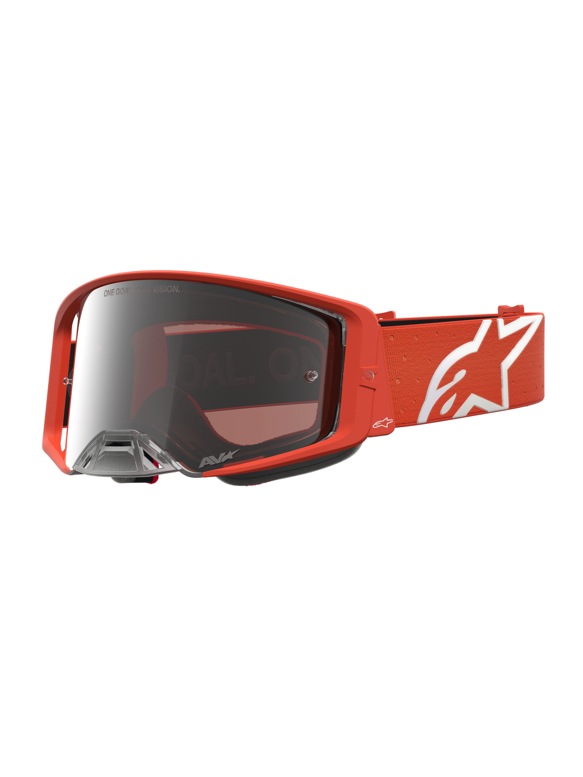 Alpinestars Supertech Vesta Crossbril – Oranje Zilver Spiegel Zilver