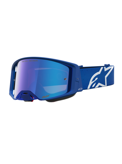 Alpinestars Supertech Vesta Crossbril – Blithe Blauw Wit Spiegel Blauw