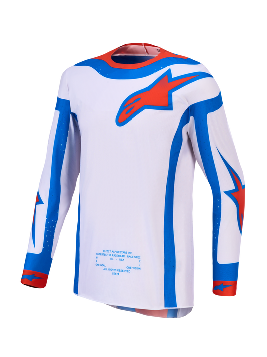 Alpinestars Supertech Vesta Jersey 2027 – Licht Lilac Cardinal Rood