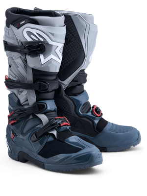 Alpinestars Tech 7 Enduro Drystar® Laarzen 2027 – Donker Grijs Mid Grijs Bright Rood