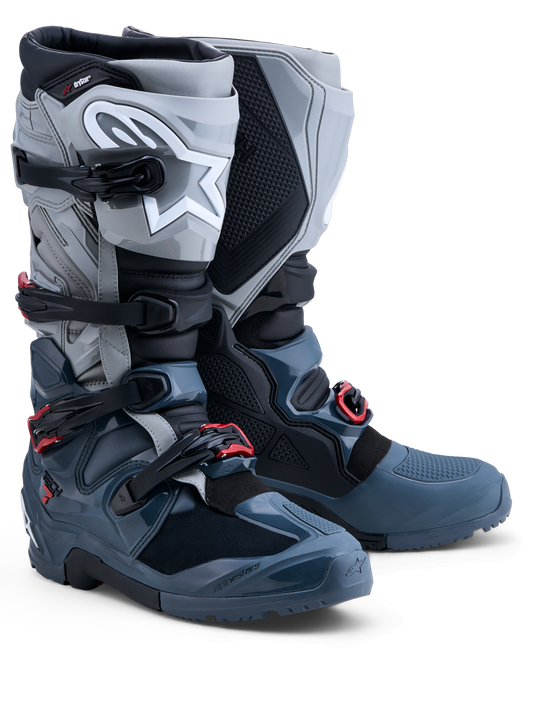 Alpinestars Tech 7 Enduro Drystar® Laarzen 2027 – Donker Grijs Mid Grijs Bright Rood