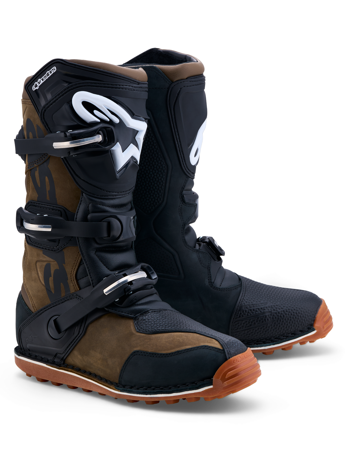 Alpinestars Tech-T Laarzen – Bruin Zwart Gum