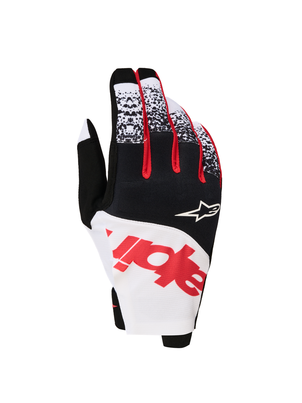 Alpinestars Techstar Handschoenen 2027 – Zwart Wit Rood Fluo