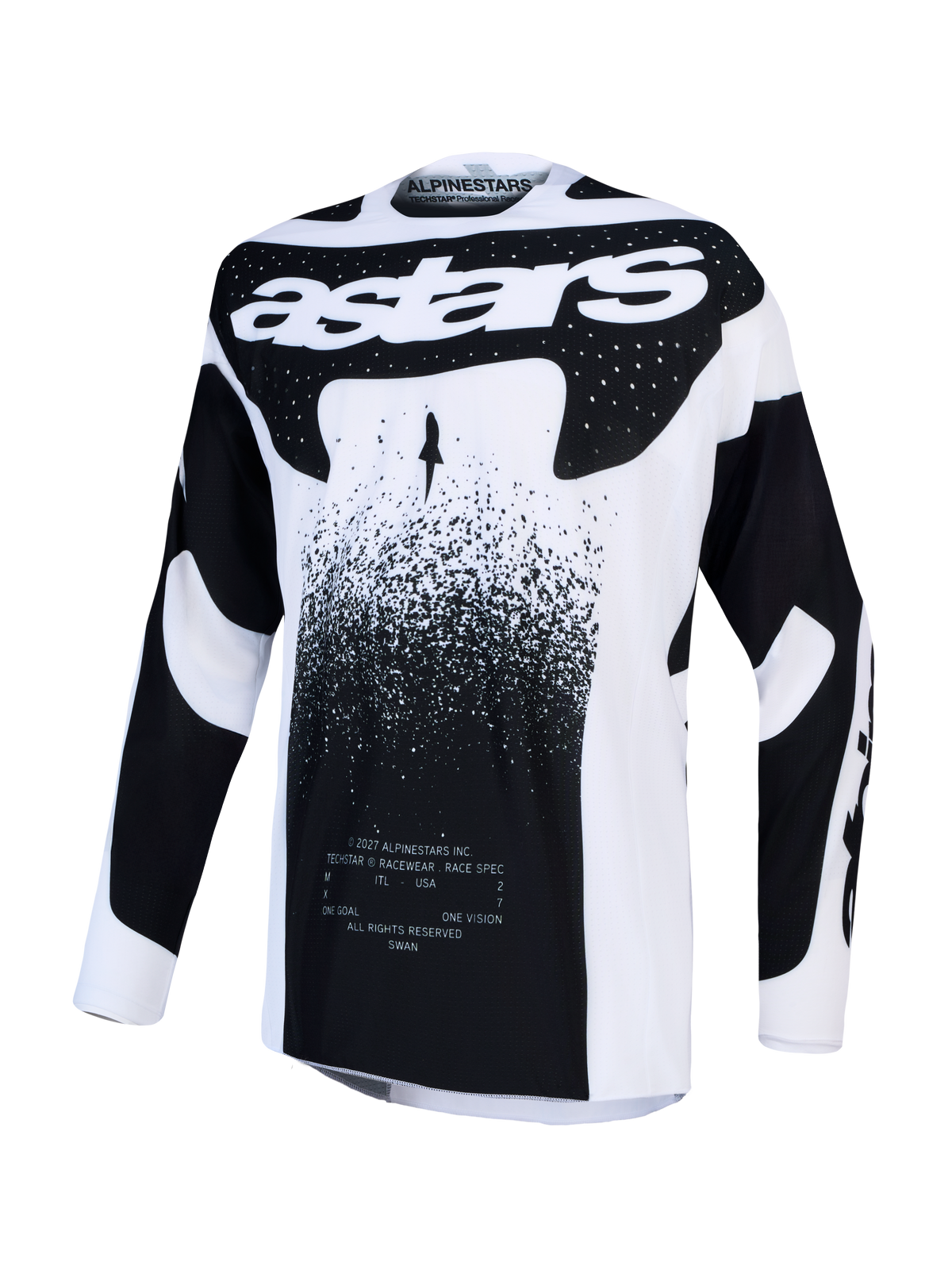 Alpinestars Techstar Swan Jersey 2027 – Wit Zwart