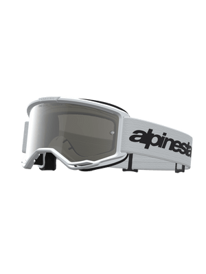 Alpinestars Vision 3 Wordmark Mirror Crossbrille – Weiß Schwarz Spiegel Silber