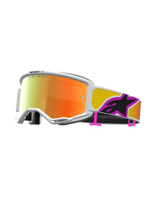 Alpinestars Vision 5 Lunette Cross Drag – Orange-Red, Miroir Rouge