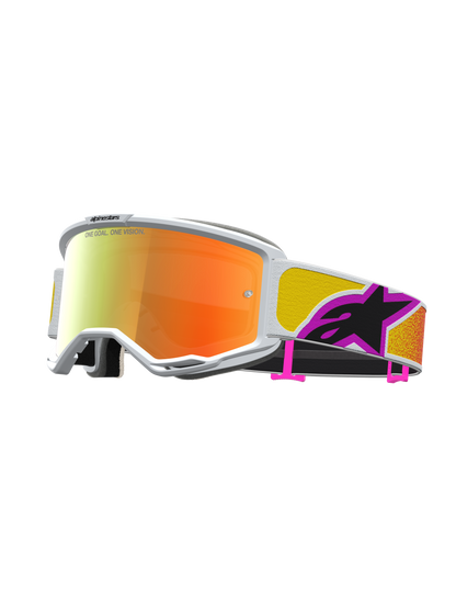Alpinestars Vision 5 Drag Crossbril – Oranje Rood Spiegel Rood