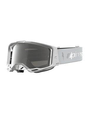 Alpinestars Vision 8 Amber Mirror Cross Goggles – White Silver Mirror Silver