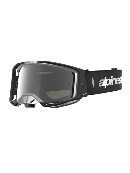 Alpinestars Vision 8 Amber Spiegel Crossbril – Zwart Zilver Spiegel Zilver