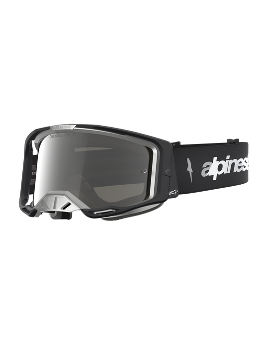 Alpinestars Vision 8 Amber Spiegel Crossbril – Zwart Zilver Spiegel Zilver