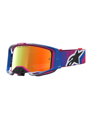 Alpinestars Vision 8 Maven Crossbrille – Feuerrot Schwarz Spiegelt Rot