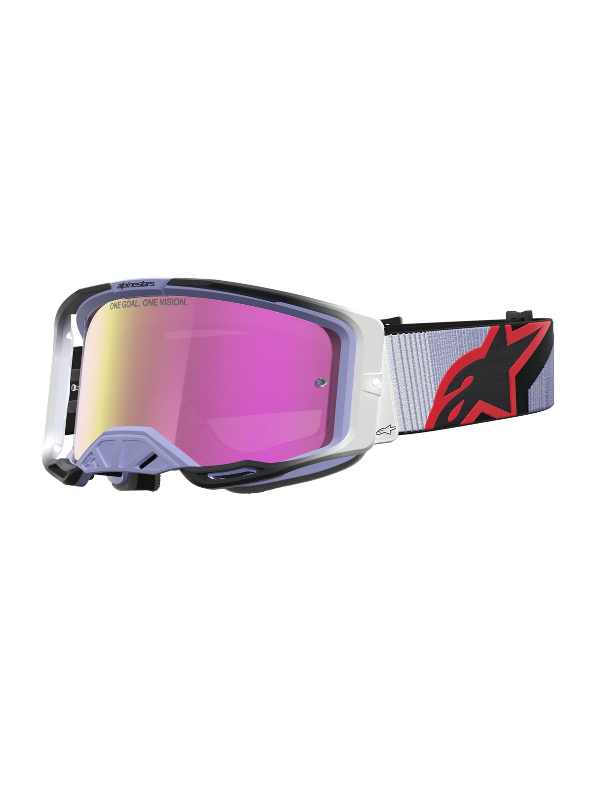 Alpinestars Vision 8 Maven Crossbril – Lavender Zwart Spiegel Roze