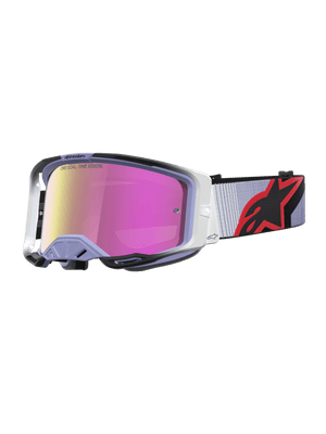 Alpinestars Vision 8 Maven – Lunettes de cross Lavande, Noir, Miroir Rose