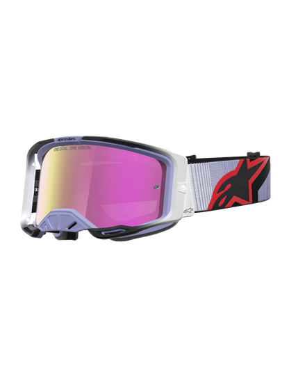 Alpinestars Vision 8 Maven Crossbril – Lavender Zwart Spiegel Roze